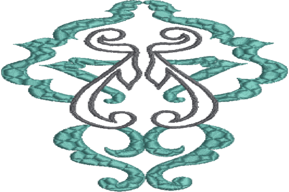 Hexagon Embroidery Design: Unique Reptile Texture for Gifts